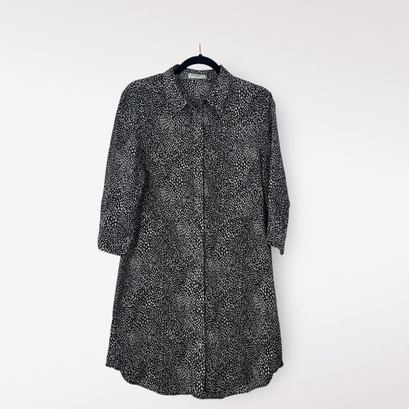 Equipment Femme Womens Silk Lightweight Button Down Shirt Dress Size M Everyday - Picture 1 of 13